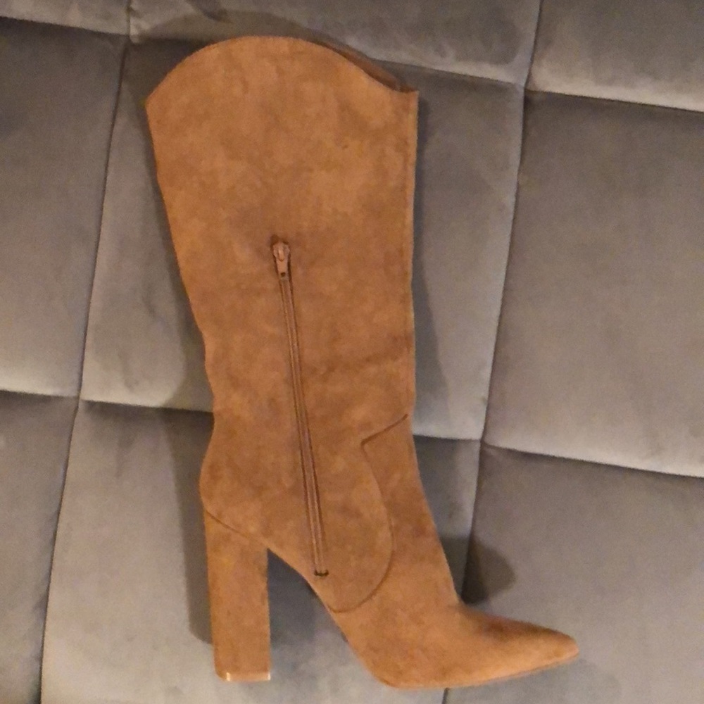 Brown suede forever 21 booties